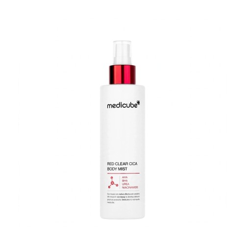 Medicube Red Clear Cica Body Mist – Antytrądzikowa mgiełka do ciała z kwasami AHA BHA 200ml SaiL Cosmetics