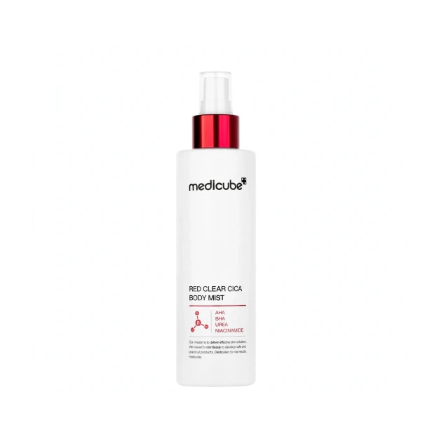 Medicube Red Clear Cica Body Mist – Antytrądzikowa mgiełka do ciała z kwasami AHA BHA 200ml SaiL Cosmetics