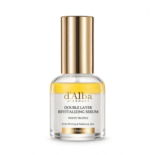 d'Alba Piedmont Double Layer Revitalizing Serum – Dwufazowe serum z białą truflą i witaminą E 30ml SaiL Cosmetics