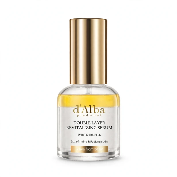 d'Alba Piedmont Double Layer Revitalizing Serum – Dwufazowe serum z białą truflą i witaminą E 30ml SaiL Cosmetics
