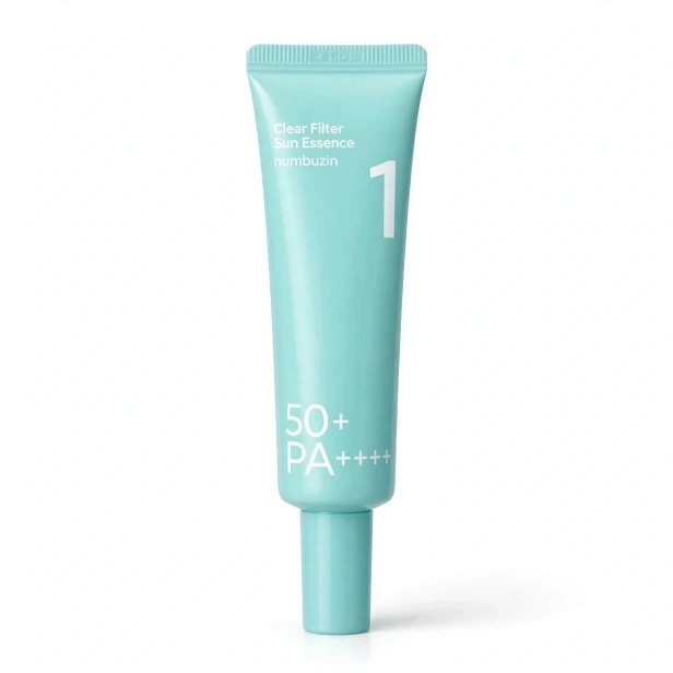 Numbuzin No. 1 Clear Filter Sun Essence SPF50+ PA++++ – Rozświetlająca esencja przeciwsłoneczna z Cica 50ml SaiL Cosmetics