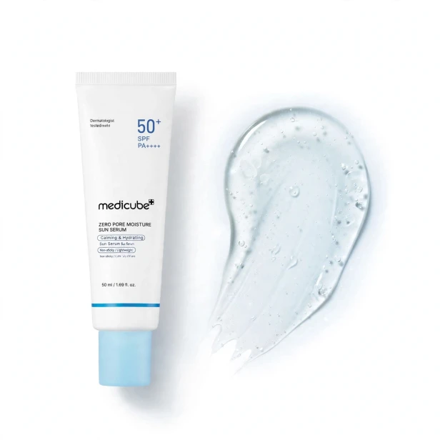 Lekka nawilżająca konsystencja bez bielenia serum przeciwsłonecznego Medicube Zero Pore Sun Serum